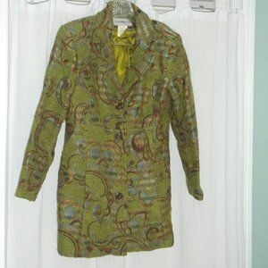Vintage Sharon Young- Tweed Paisley Blazer(Small)